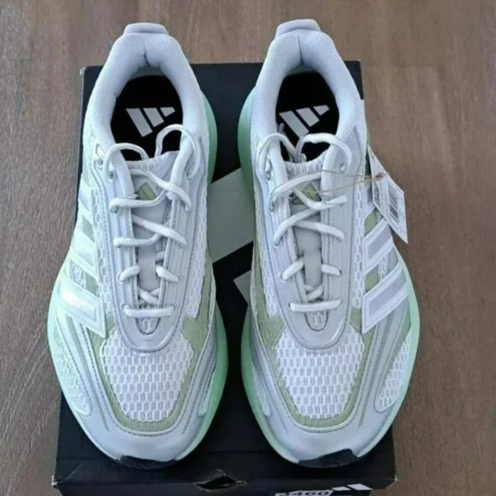 Adidas Lightblaze Glow Sneakers - Color: White/Silver/Lime - Size: Women 8 - Picture 3 of 10